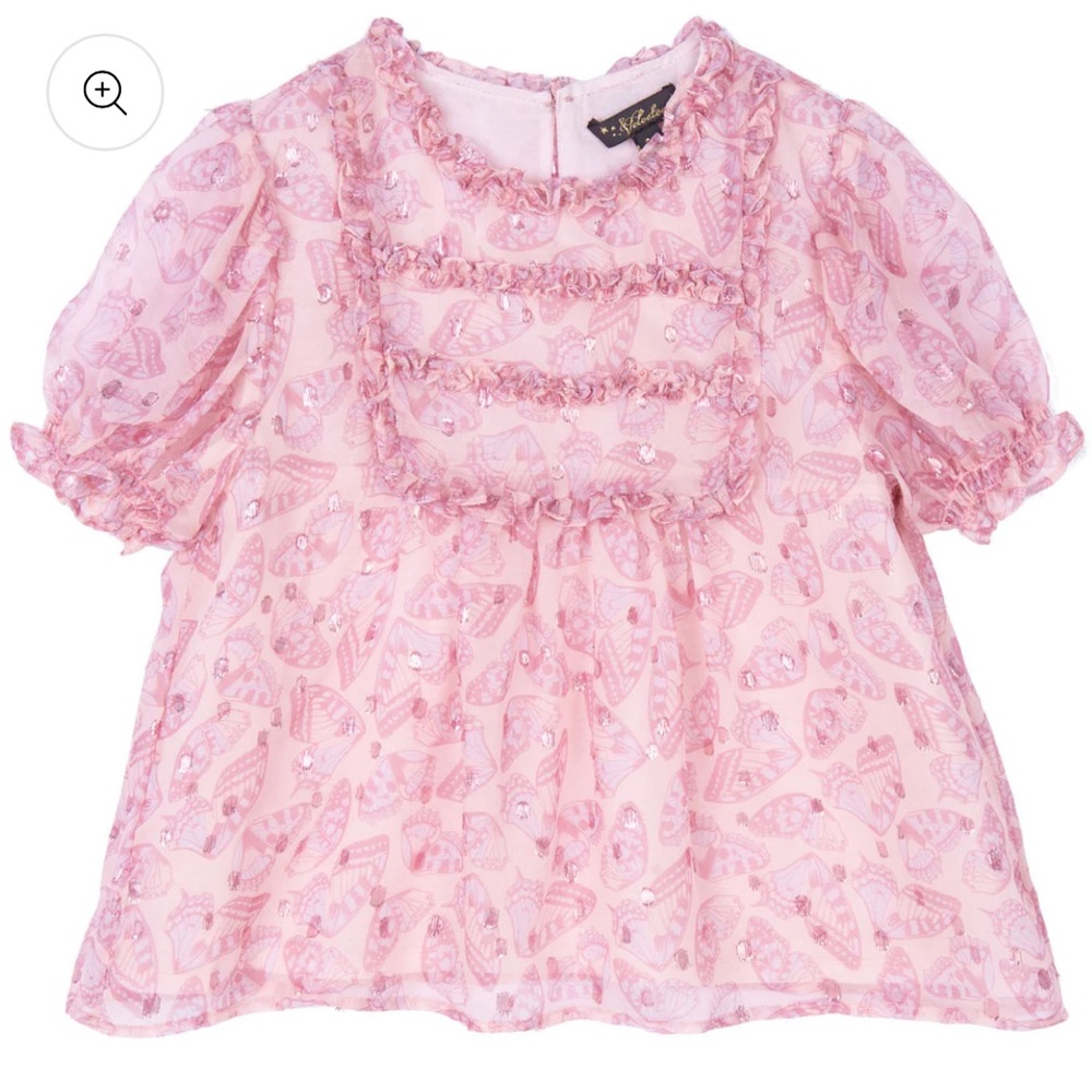 NEW Velveteen kids butterfly’s top